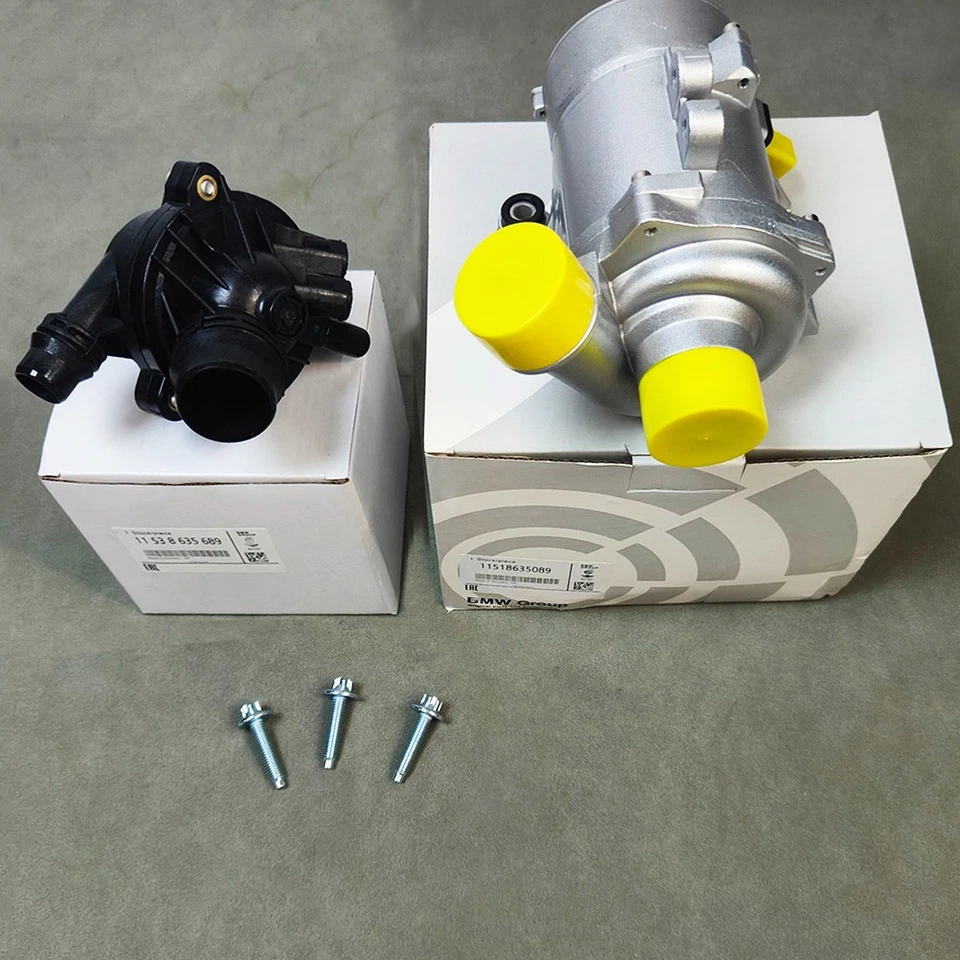 NEW Electric Water Pump &Thermostat 11518635089 11538635689 For BMW 2.0T N20 Foto 1 de 4