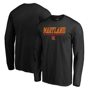 Men's Black Maryland Terrapins Team Unity Basketball Long Sleeve T-Shirt - Picture 1 of 3