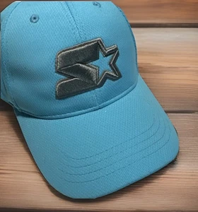 Vintage New Starter Hat Cap Blue Mens OS Embroidered Logo - Picture 1 of 9