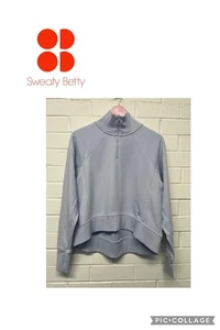 D11. Sweaty Betty Powder Blue Revive Half Zip Sweatshirt Size XS - Picture 1 of 6