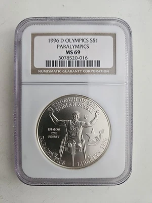 1996 D Paralympics S$1 - Image 1 of 2