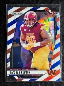 2024 Panini Prizm - Rookies Jer'zhan Newton #351 Red White & Blue Prizm (RC) - Picture 1 of 2