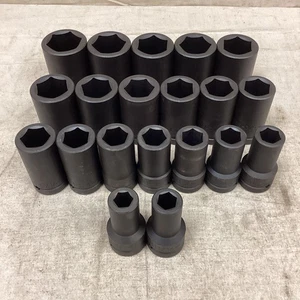 PROTO J76121 Impact Socket Set 1" Drive 21pcs (21) 6-Point (INCOMPLETE) - Picture 1 of 4