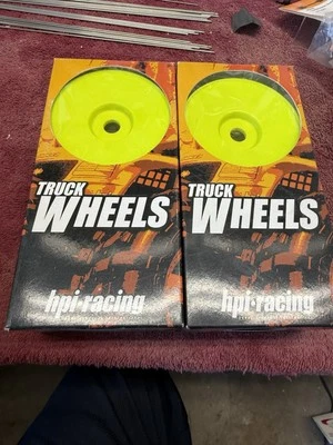 HPI 3153 RUEDA PLATO AMARILLO 83X56MM 17mm buje hexagonal (G3) Foto 1 de 4