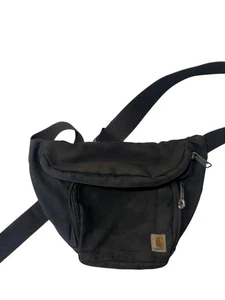 Marsupio Carhartt vintage marsupio vita nero tela traforato streetwear - Foto 1 di 12
