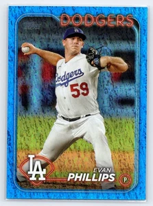 2024 Topps Blue Foilboard #569 EVAN PHILLIPS Dodgers /999 - Picture 1 of 3