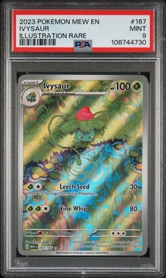 Pokemon Ivysaur 167/165 Illustration Rare 151 #167 English MINT PSA 9 - Image 1 of 2