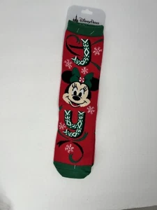 Disney Minnie JOY Calcetines Adultos Navidad Vacaciones W5-10 M5-9 NUEVO con ETIQUETAS - Imagen 1 de 6