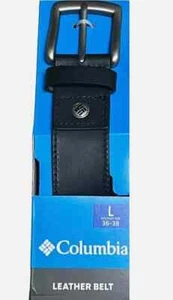 Columbia Cintura Uomo 100% Pelle di Bufalo, Nera Large 36-38 - Foto 1 di 6