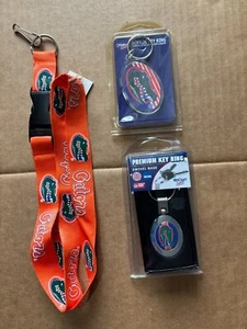UF Florida Gators Official Lanyard & Keyrings Keychains One Swivel Base Unused - Picture 1 of 6