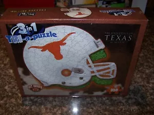 University of Texas Get Hooked Longhorns 3in1 TRI-a-Puzzle 350 Teile 22x18 neu - Bild 1 von 3