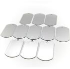 LOT OF 100 200 500 1000 BLANK DOGTAG STAINLESS STEEL MILITARY SPEC SHINY MATTE
