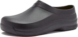 Avia Flame Anti-slip Work Shoes, Clogs for Women, - Size 8, Medium Wide, Black