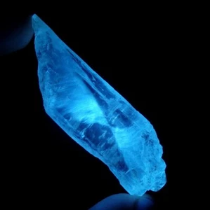 GYPSUM var SELENITE crystal LW FLUORESCENT HOURGLASS !!! Poland - Dobrzyń /pl444 - Picture 1 of 18