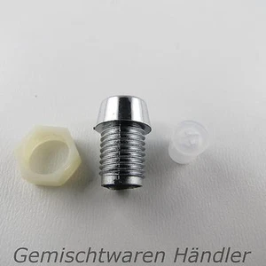 50 LED Schrauben Fassung Screw für 5mm LEDs CHROM Halter LEDSchraube Fassungen - Picture 1 of 1