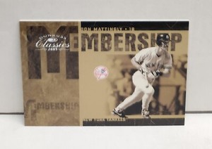 DON MATTINGLY 2005 Donruss Classics Membership ~ #'d /1000 ~ YANKEES