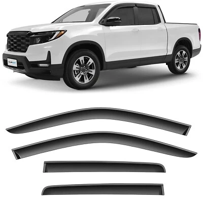 Parasoles de lluvia protectores de viento para Honda Ridgeline 2017-2025 IMPERMEABLES Foto 1 de 4