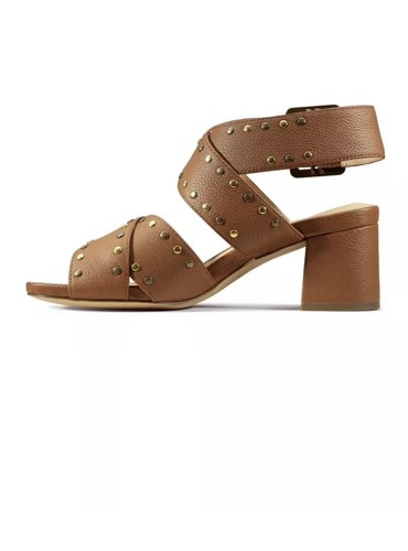 Sandali Clarks donna trasparenti 55 fibbia pelle marrone tacco pelle marrone UK 5 D 38