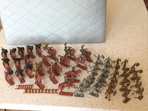 Mounted Medieval Knights Templar Crusader Cloned Italeri Horses 54mm toy soldier - Picture 1 of 12