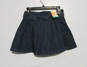 New Garanimals Girls Navy Blue Pleated Denim Skort Size 5 Waist 23" NWOT!!! - Picture 1 of 3