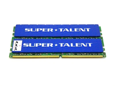 Super Talent 2x1GB DDR2 T800UX2GC4 DDR2-800 (TESTED on INTEL) - PC Memory - Image 1 of 3