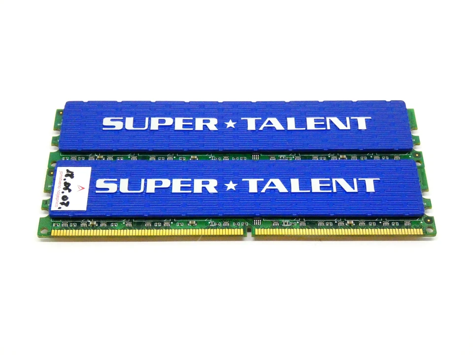 Super Talent 2x1GB DDR2 T800UX2GC4 DDR2-800 (TESTED on INTEL) - PC Memory - Image 1 of 3