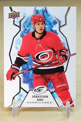 2021-22 Upper Deck Ice Base #71 Sebastian Aho - Carolina Hurricanes - Image 1 of 2