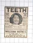 1919 Williams Teeth Co Ltd Repairs While You Wait, False Teeth 15 Shillings