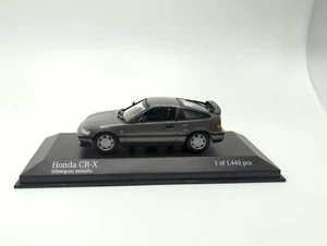Honda CR-X Coupe grau metallic 1989 Minichamps Maßstab 1/43 SELTEN 1 von 1440 - Bild 1 von 10