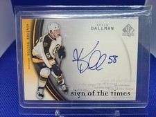  2005-06 Upper Deck SP Authentic Sign of the Times Kevin Dallman Boston Bruins 