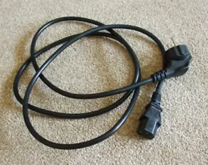 2m Printer, Monitor, PC, Kettle Power Lead IEC Cable.2 Pin main 16 AMP Plug-C13 - Photo 1/2