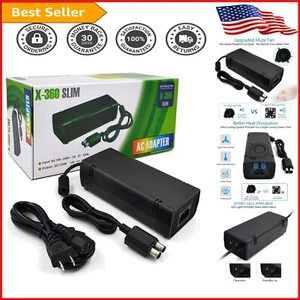 Xbox 360 Slim AC Power Supply - Compact Replacement Charger with Cooling Fan - Picture 1 of 8