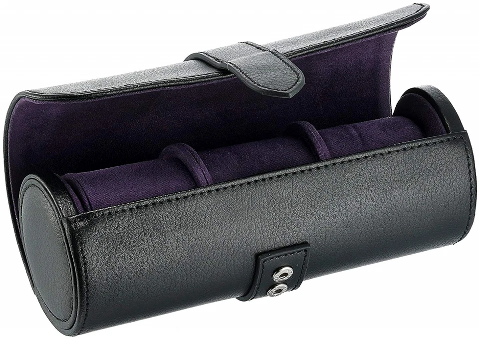 Rollo de reloj WOLF 305628 Blake, guijarro negro Foto 1 de 2