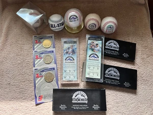 Colorado Rockies Baseball Lot - Baseballs, Tickets and Coins - Picture 1 of 5