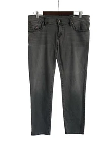Diesel Womens Jeans Super Slim Skinny Low Waist Stretch Black 34x29 Biker Moto - Picture 1 of 14