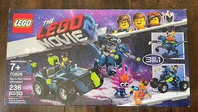 Lego 70826 THE LEGO MOVIE 2 Rex’s Rex-treme Offroader 70826 BRAND NEW SEALED BOX - Image 1 of 4