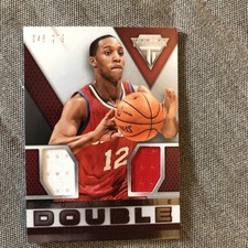 2013-14 Panini Titanium Double-Double Jerseys /279 Evan Turner #43