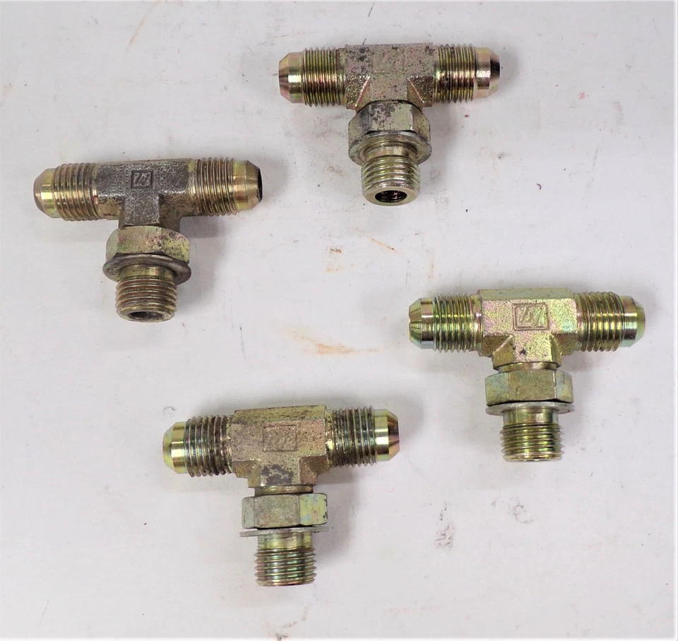 BRENNAN 3/8" NPT TO NPT TO NPT MALE TEE 6803-06-06-06 (LOT OF 4) - Image 1 of 1