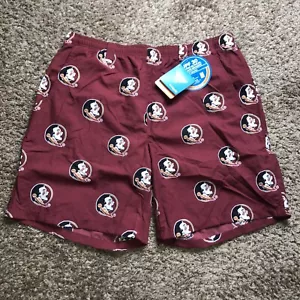 Columbia PFG Mens L FSU Florida State Seminoles Maroon Swim Trunks - Picture 1 of 2