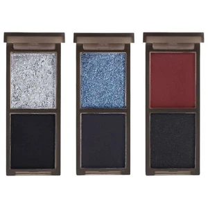 Two-Color Goth Eyeshadow Halloween Waterproof Glitter Eyeshadow Smoky Eye Makeup - Picture 1 of 14