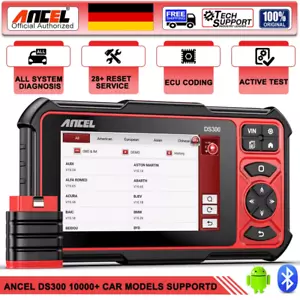 2025 Ancel DS300 Profi KFZ OBD2 Diagnosegerät Auto ALLE SYSTEM ECU Codierung DHL - Bild 1 von 15