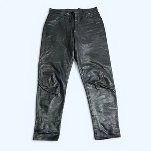 100% Echt Leder Motorradhose Hose W31 L30 Biker Jeans Schutz - Bild 1 von 12