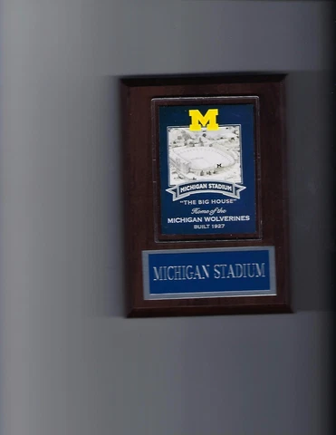 MICHIGAN STADIUM PLAQUE WOLVERINES FOOTBALL THE BIG HOUSE NCAA Cover
