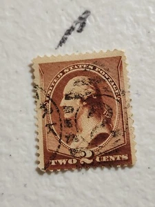 US Continental Bank Note 2c Brown George Washington Used - #7068 - Picture 1 of 2