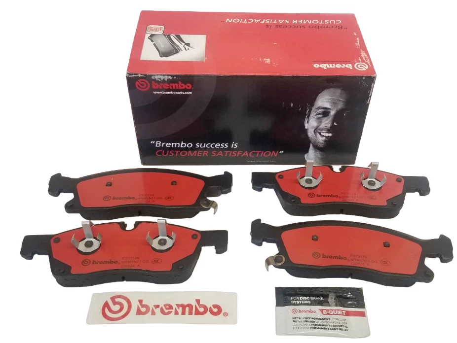 Juego de pastillas de freno de disco delanteras de cerámica Brembo para Dodge Durango Jeep Grand Cherokee Foto 1 de 4