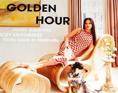 KACEY MUSGRAVES, Music Superstar in Nashville 2022 ARCHITECTURAL DIGEST NO LABEL - Image 1 of 4