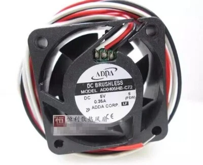 1PC ADDA AD0405HB-C72 4020 4CM 5V 0.35A 3-wire cooling fan - Image 1 of 3