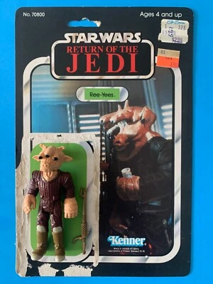 Star Wars 1983 Kenner Ree Yees 65 tarjeta trasera coo taiwán completa Foto 1 de 2