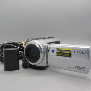 Sony Handycam DCR-SR57E Handheld High Definition Camcorder Silver Tested - Picture 1 of 10