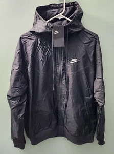 Nike Sportswear Windrunner Hooded Black Men's Jacket Sz Medium (AR2191 010) - Picture 1 of 18